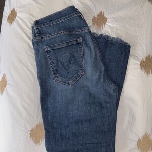 MOTHER insider Crop Step Fray